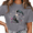 1-Gray, variant on Giffimy Women's Blue Mystical Raven Graphic Short Sleeve T-Shirt Soft Cotton Crewneck Top