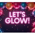 thumbnail image 4 of LUUFILx Neon Glow Party Banner Backdrop for Celebration Events Birthday Decorations Photography Props Dance Background Colorful Night Festive Decor, 4 of 8
