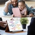 thumbnail image 5 of Flip Case for Apple iPad 6th 5th Gen 9.7"/ iPad Air 1 2, with Pencil Holder Smart Cover Auto Sleep Wake Protective Documents Pocket Stand Snap Closure Case for iPad 6th 5th Gen 2018/2017, Rosegold, 5 of 8