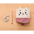 thumbnail image 5 of Cotton and Linen Cartoon Hanging Storage Bag Toy Storage Organizer Holder for Bathroom Wall Living Room (Pattern 3), 5 of 5