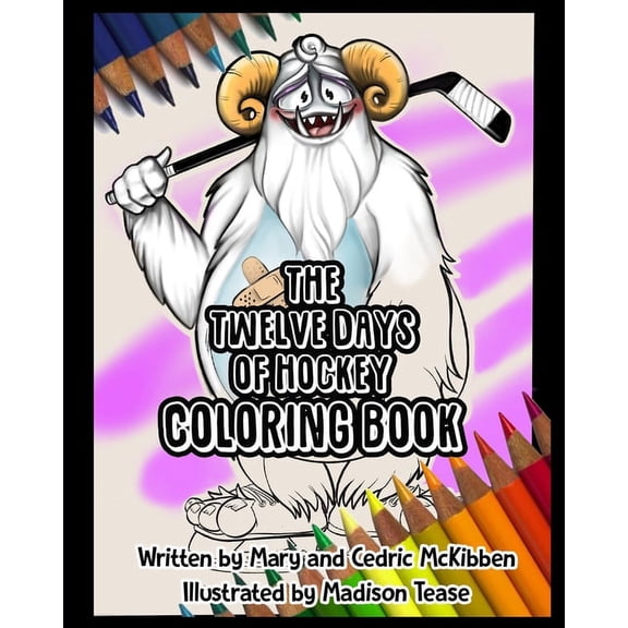 The Twelve Days of Hockey Coloring Book, (Paperback)
