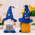 thumbnail image 6 of Chanukah Gnomes Figurine Dolls for Festival Handmade Plush Dwarf Dolls Figures for Table Display Decors, 6 of 8