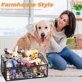 thumbnail image 3 of Indestructible Dog Toy Basket, Medium Toy Box for Dogs, Pet Toy Bin Dog Metal Basket for Toys, Toy Storage Organizer, Toy Box for Living Room Area (Black), 3 of 7