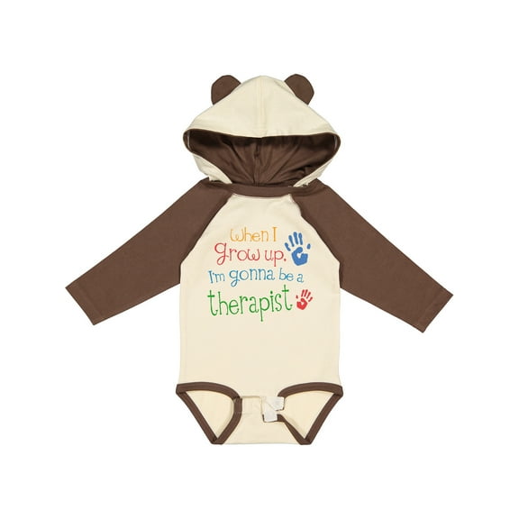 Inktastic Future Therapist Boys or Girls Long Sleeve Baby Bodysuit
