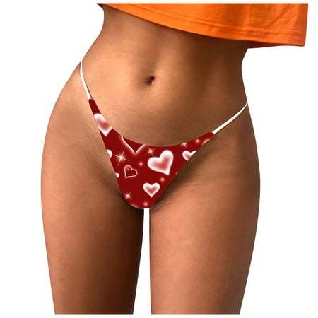 

DENGDENG Women Soft Printed Panties Sexy Low Waisted Bikini Underwears Comfortflex Briefs
