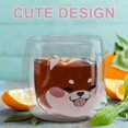 thumbnail image 4 of Cute Cat Coffee Mugs, 300ml Double Wall Insulated Glass Mugs Milk Cup, 4 of 5