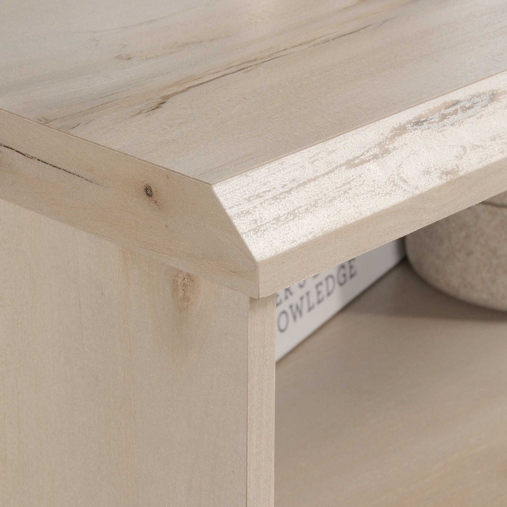 Sauder Willow Place 1-Drawer Nightstand with Open Shelf Storage, Pacific Maple Finish