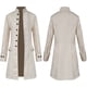 thumbnail image 1 of Hombres Victoria Edwardian Steampunk Trench Coat Frock Outwear Vintage Prince Overcoat Medieval Renaissance Jacket Cosplay CostumeMcosplay cotsume Gao Jinjia LED, 1 of 2