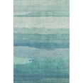 thumbnail image 2 of Addison Rugs Mayfield Premium Machine Washable Transitional Stripes Turquoise Rectangle Rug, 10' x 14', 2 of 6
