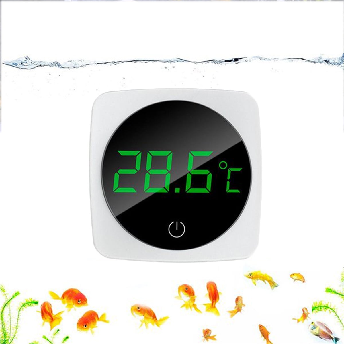 LED Fish Tank Thermometer, Touch Screen Electronic Aquarium Thermometer