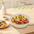 thumbnail image 4 of Juego de Ollas y Sartenes Antiadherentes, bateria de cocina 12 Piezas，Sarten Batería de Cocina con Mango Desmontable, Sartén para Freír Apto para Cocina de Inducción y Horno, Granito Blanco, 4 of 12