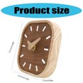 thumbnail image 3 of Small Scale Desk Clock with Luxurious Walnuts Tone Silents Bedsides Clock for Gifting, 3 of 9