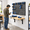 31.5 in x 15.75 in, variant on 47.25 in x 22.75 in Wall Mount Folding Workbench with Pegboard Kit