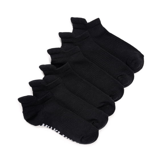 MUK LUKS Women's 6 Pair Pack Low Cut Ankle Compression Socks