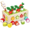 thumbnail image 1 of Juguetes educativos de madera Montessori para niños pequeños para bebés, niños y niñas de 2 a 3 años, juguetes de clasificación de formas, regalos para niños de 2 a 4 años, juego de habilidades motor JAMW Sencillez, 1 of 5