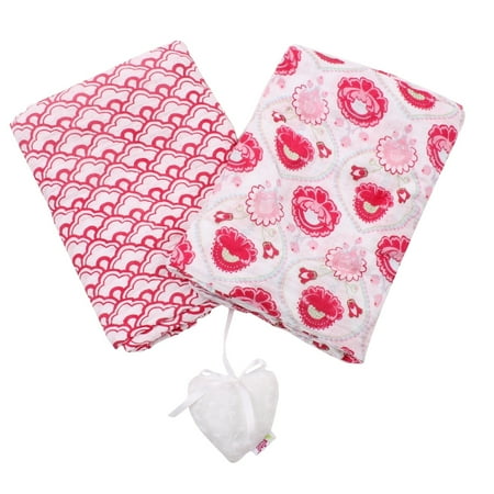 UPC: 7297476112198 | Minene Pair of Large Cotton Baby Swaddler Blankets Pink