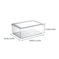 thumbnail image 3 of Refrigerator Storage Box, Stackable Covered Refrigerator Storage Box, Transparent Plastic Food Storage Box, Suitable For Kitchen, Countertop, Cabinet, Refrigerator, 169.1 Oz., 3 of 6