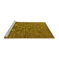 thumbnail image 2 of Ahgly Company Machine Washable Indoor Rectangle Oriental Yellow Industrial Area Rugs, 6' x 9', 2 of 4