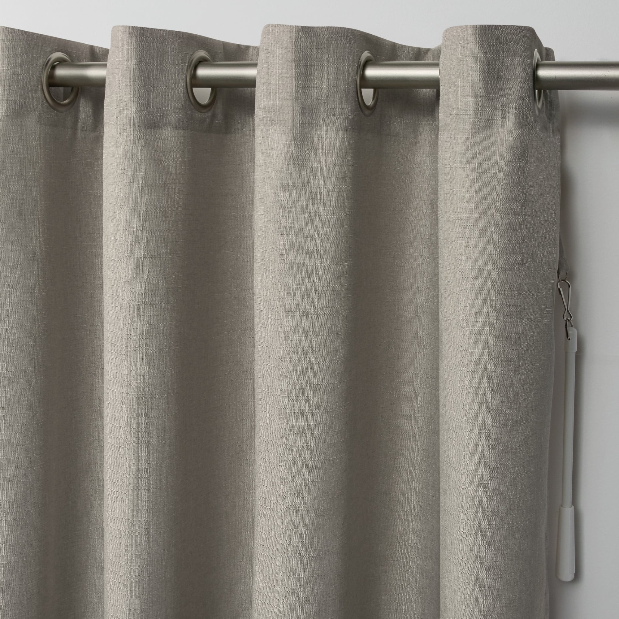 Exclusive Home Loha Patio Grommet Top Single Curtain Panel, 108"x84", Beige