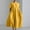 Yellow, variant on New Summer Arrivals SMihono Plus Size Flowy Casual Cotton Linen Dress for Women Crewneck Short Sleeve Summer Loose Maxi Dress with Pockets Green XXL