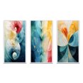 thumbnail image 2 of Designart "Circular Harmony Contemplating Divinity VI" Modern Geometric Framed Wall Art Set Of 3 - Turquoise Abstract Frame Gallery Set For Office Decor, 2 of 6