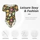 thumbnail image 4 of Balery Fruits Body de cuello redondo de manga corta para mujer Tops de manga corta Tops básicos-Large, 4 of 7