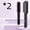2pcs A Black, variant on New 2 In 1 Hair Straightener Hot Comb Negative Ion Curling Tong Dual-purpose Electric Hair Brush