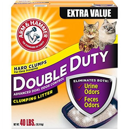 Arm & Hammer Double Duty Clumping Cat Litter, 40lb Box