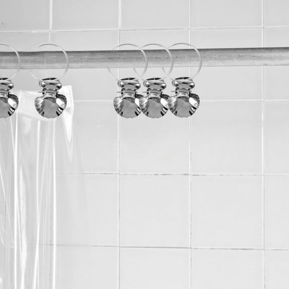 Milisten 30Pcs Large Shower Hooks for Shower Curtain in Assorted Colors