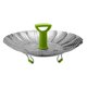 thumbnail image 3 of Cesta de vapor telescópica de acero inoxidable plegable con mango telescópico resistente al calor y pies antideslizantes para cocinar al vapor, 3 of 5