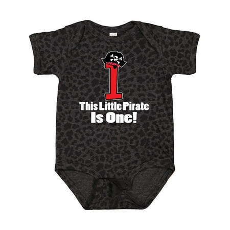 

Inktastic 1st Birthday Outfit Pirate Hat Number 1 Gift Baby Boy Bodysuit