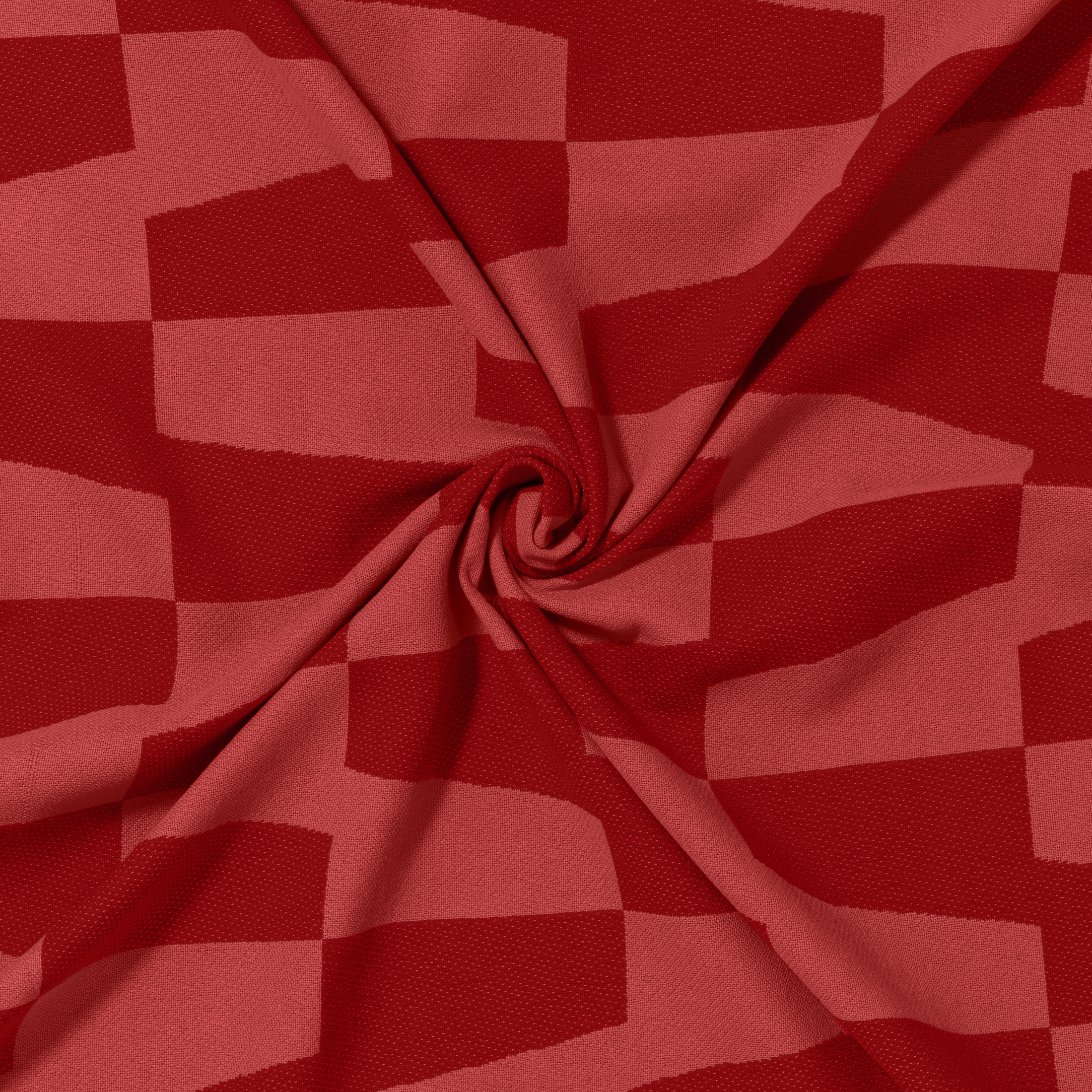 Temi Coker for Walmart Jacquard Throw, 50" x 70", Red