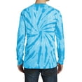 thumbnail image 2 of Men's Specialty Tie-Dye Long Sleeve Throwback Look Tee Turquoise 3X-Large, 2 of 5