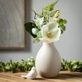 thumbnail image 3 of Sullivans 9" Matte Gray Teardrop Vase, Ceramic, 3 of 6