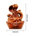 thumbnail image 7 of Snake Statue 1 Piece Small Wooden Chinese Feng Shui Snake Figurines 2025 Year of The Snake Gift Zodiac Snake Sculpture Home Office Tabletop Ornaments for Luck Success Wealth, 7 of 7