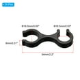 thumbnail image 2 of Unique Bargains Trekking Pole Clips, 24Pcs Walking Stick Accessories Double Rod Buckle Connector, 2 of 6