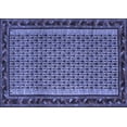 thumbnail image 1 of Ahgly Company Machine Washable Indoor Rectangle Abstract Blue Contemporary Area Rugs, 7' x 9', 1 of 4