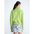 thumbnail image 3 of Free Assembly Women's and Women's Plus Cropped Crewneck Sweater with Scarf, Lightweight, Sizes XS-4X, 3 of 5