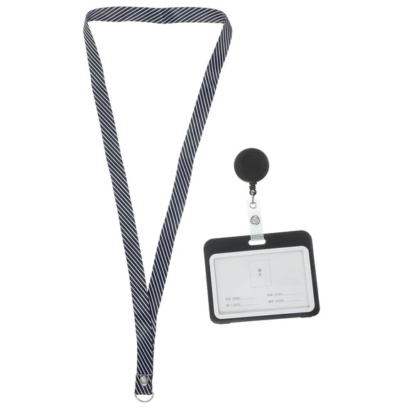 WEAVILUX Lanyards For Id Badges Office Employees Card Holder 2Set