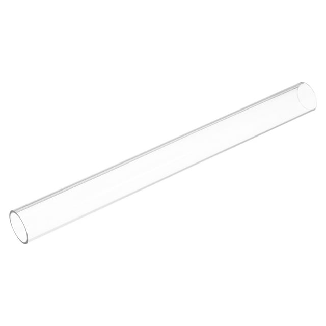Tubo de plástico rígido transparente Uxcell 26mm x 30mm x 305mm
