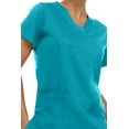 thumbnail image 5 of Medichic Women's Medical Scrubs Top - V-Neck 4-Way Stretch with 3 Pockets - Available in 20+ Colors, 5 of 6