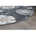 thumbnail image 5 of Madison Transitional 5' x 7' Oval Gray and Cream Polypropylene Indoor Area Rug, 5 of 8