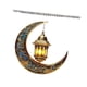 thumbnail image 2 of Adorno colgante de Ramadán con forma de luna en 2D, acrílico, para decoración de Ramadán Azul, 2 of 9
