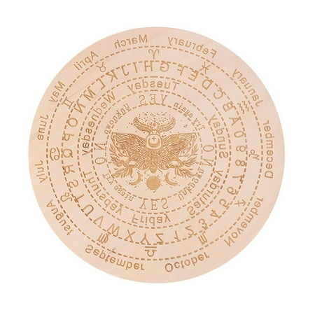 

Handmade Coasters Craft with Stars Sun and Moon Wall Sign Pendant Pendulum Laser Cut Wooden Pendulum Board Slice Wood Base Black White Color Cat Pattern STYLE 2-WHITE 25CM