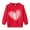 3# Red Heart, variant on DDSOL Toddler Girls Sweatshirt Valentine's Day Long Sleeves Shirts Ruffle Tops Pink 4T