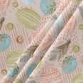 thumbnail image 5 of Spring Easter Round Tablecloth 60 Inch - Waterproof Fabric Table Cloth Protector, Pink Teal Blue Easter Eggs Boho Feather Tablecloths Washable Table Cover for Kitchen Banquet Party, 5 of 6