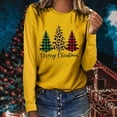 thumbnail image 2 of Patlollav Christmas Tops for Ladies,Womens Tops Plaid Casual Long Sleeve T-Shirt Gift, 2 of 6