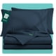 thumbnail image 1 of Juego de Sábanas de Bambú Dreamlab, Ropa de Cama Ultra Suave, Fresca, Hipoalergénica, Ecológica, Sábanas Queen de Bambú, Color Azul Noche, 1 of 11
