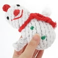thumbnail image 2 of FRCOLOR 1 Set Small Dog Toys Snowman Shaped Cotton Rope for Teething and Multi Purpose Use, 2 of 8