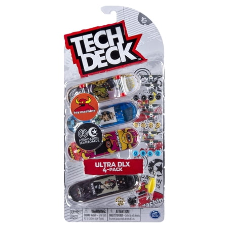 Tech Deck - 96mm Fingerboards - Ultra DLX 4-Pack - Toy Machine/Foundation